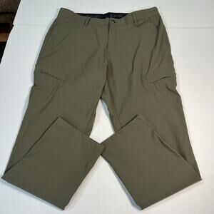 Hi-tec Pants Mens 36X30 khaki Performance Cargo Pockets Outdoors Hiking Light